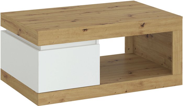 The Range | Furniture To Go Luci 1-Drawer Coffee Table - White Furniture To Go Luci 1-Drawer Coffee Table - White