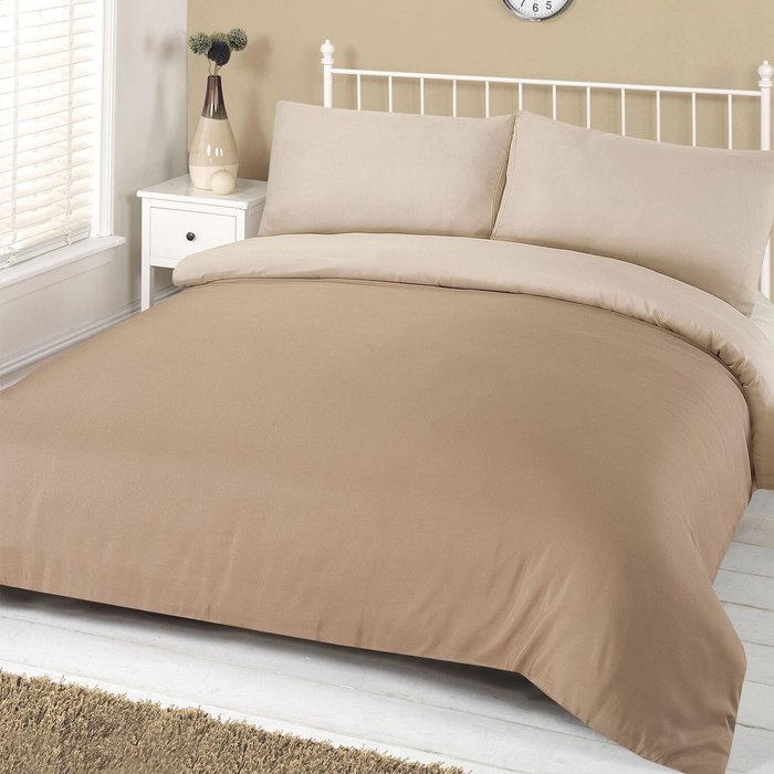 The Range | Brentfords Brentfords Duvet Set - Mink & Cream Brentfords Brentfords Duvet Set - Mink & Cream