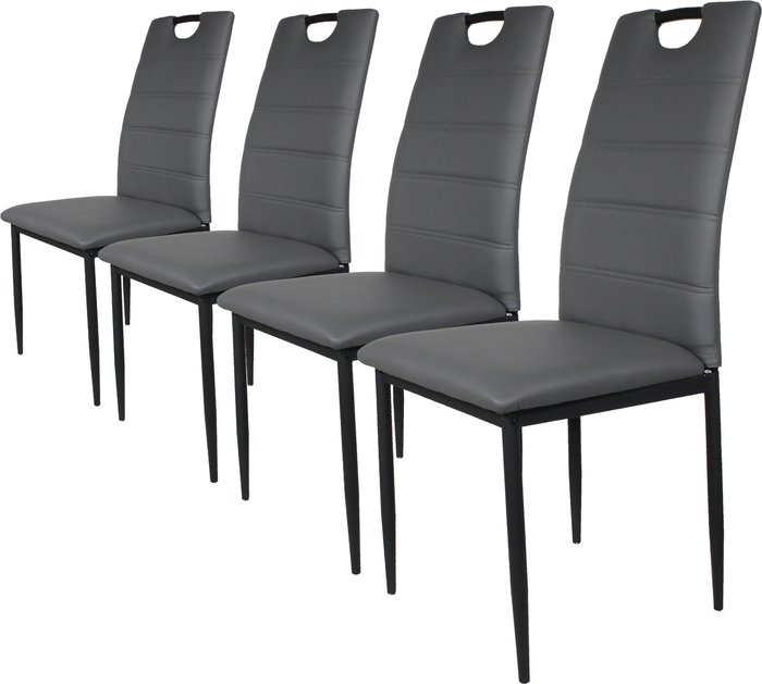 The Range | Uver Uver Dining Chair - Set of 4 - Grey Uver Uver Dining Chair - Set of 4 - Grey