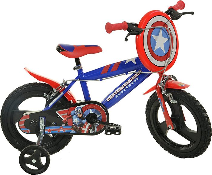 The Range | Dino Bikes Captain America Bicycle - Blue Dino Bikes Captain America Bicycle - Blue