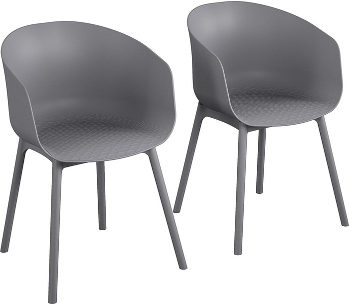 The Range | Novogratz Novogratz Roberta York XL 2 Pack Dining Chairs - Charcoal Novogratz Novogratz Roberta York XL 2 Pack Dining Chairs - Charcoal