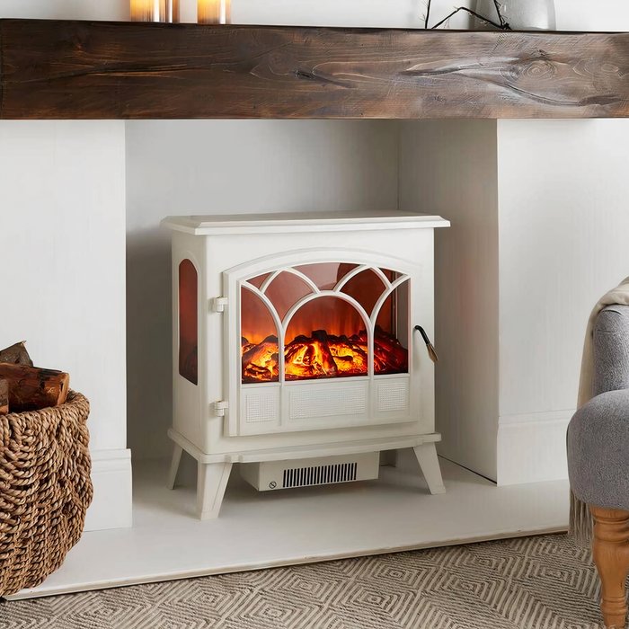 The Range | TrueShopping Large Panoramic Electric Stove Heater 1800W - Cream TrueShopping Large Panoramic Electric Stove Heater 1800W - Cream