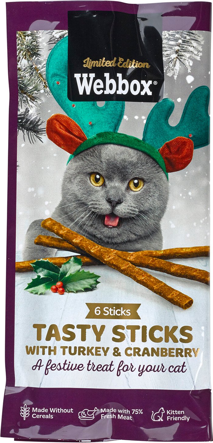 The Range | Webbox Pack of 6 Turkey and Cranberry Tasty Sticks Webbox Pack of 6 Turkey and Cranberry Tasty Sticks