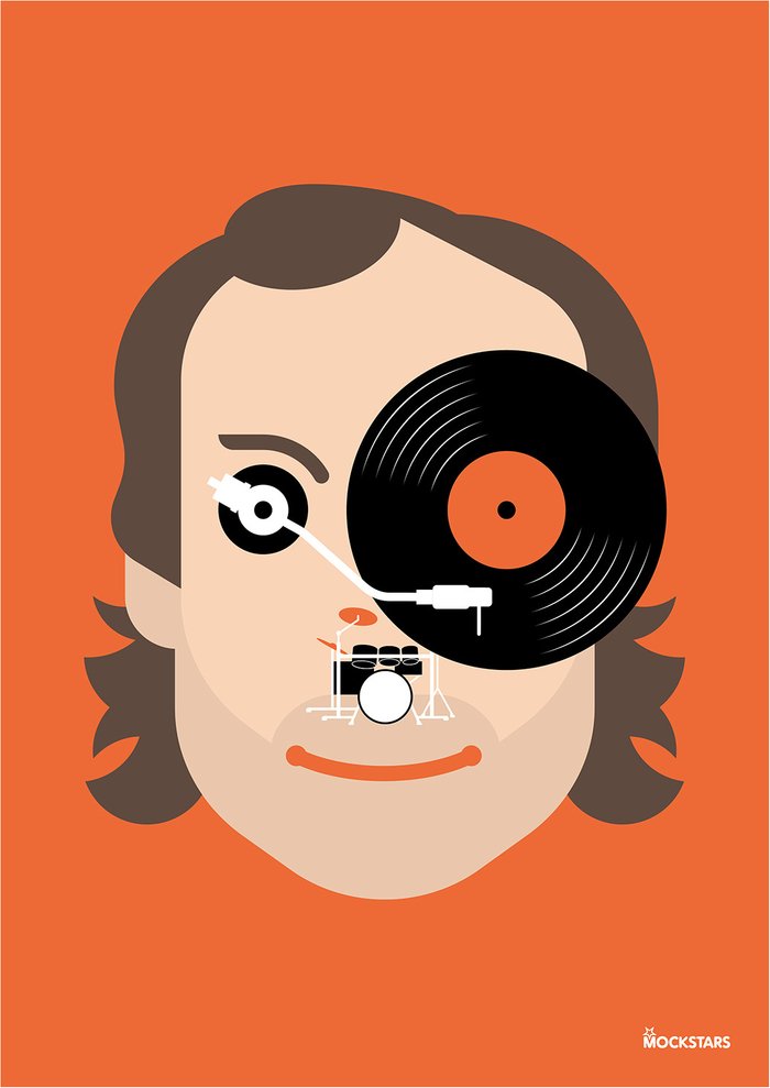 The Range | Mockstars Mockstars Art Prints - Mockstars / Phil Collins / A2 Mockstars Mockstars Art Prints - Mockstars / Phil Collins / A2