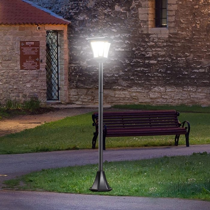 The Range | Outsunny Solar LED Garden Post Lamp Outsunny Solar LED Garden Post Lamp