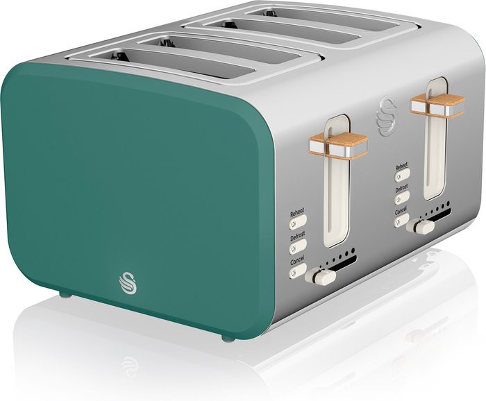 The Range | Swan SWAN Nordic ST14620GREN 4-Slice Toaster - Green Swan SWAN Nordic ST14620GREN 4-Slice Toaster - Green
