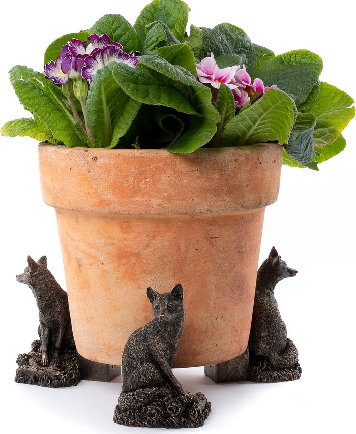 The Range | Potty Feet Fox Plant Pot Feet - Set of 3 - Antique Bronze Potty Feet Fox Plant Pot Feet - Set of 3 - Antique Bronze