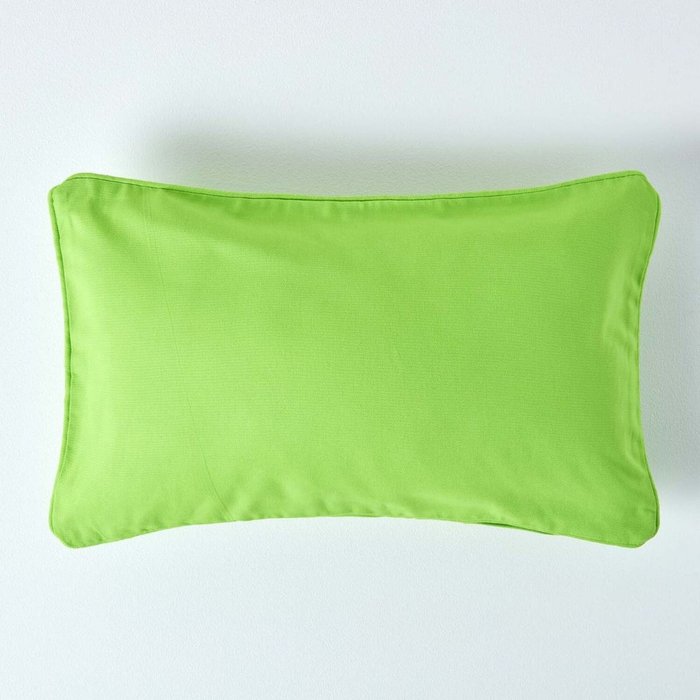 The Range | Homescapes Homescapes Cotton Plain Cushion Cover - Green Homescapes Homescapes Cotton Plain Cushion Cover - Green