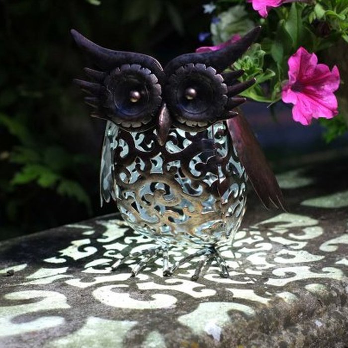The Range | Garden Mile Owl Solar Light Ornament - Bronze Garden Mile Owl Solar Light Ornament - Bronze