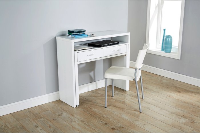 The Range | Dunelm Regis White Hideaway Console Desk White Dunelm Regis White Hideaway Console Desk White