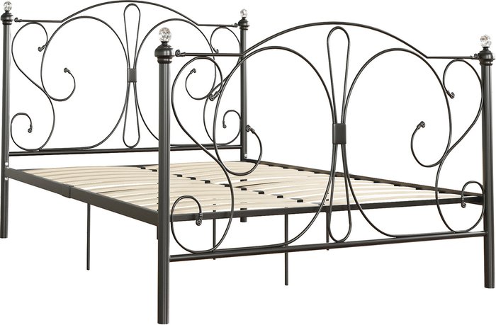 The Range | Barcelona Metal Bed - Black / Small Double Barcelona Metal Bed - Black / Small Double