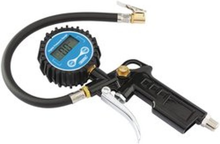 The Range | Draper Draper Pistol-Grip Digital Tyre Inflator - Black Draper Draper Pistol-Grip Digital Tyre Inflator - Black
