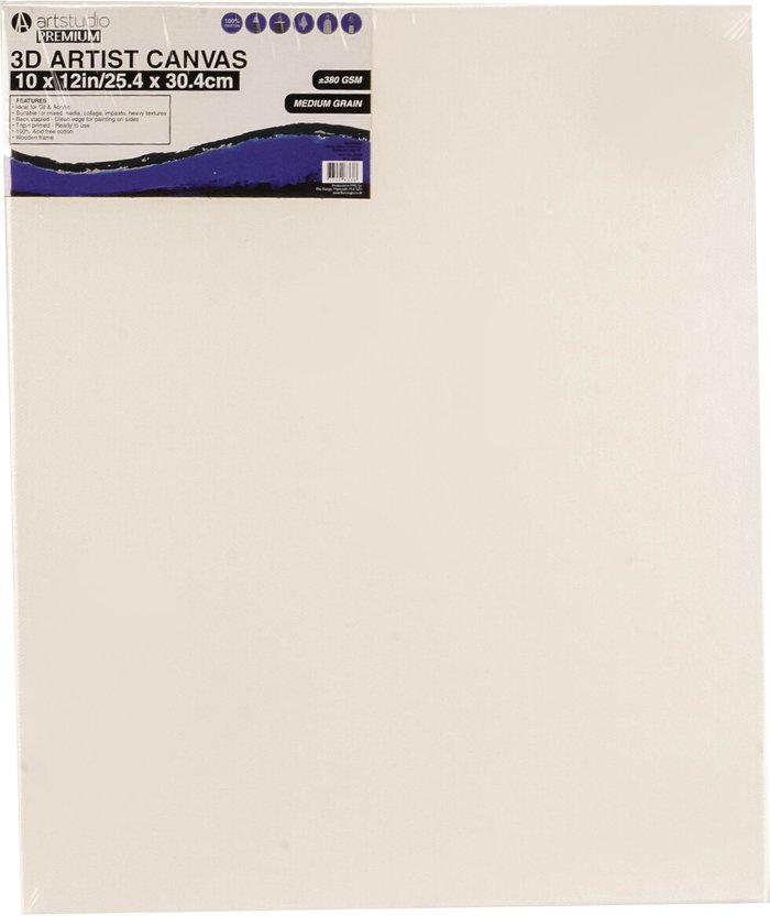 The Range | Art Studio Art Studio 3D Artist Canvas - 25.4 x 30.4cm Art Studio Art Studio 3D Artist Canvas - 25.4 x 30.4cm