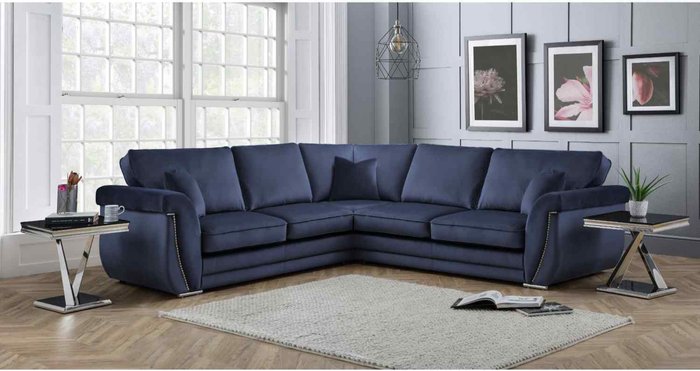 The Range | Simply Eleganza Luca Full Back Large Corner Sofa - Grey Simply Eleganza Luca Full Back Large Corner Sofa - Grey