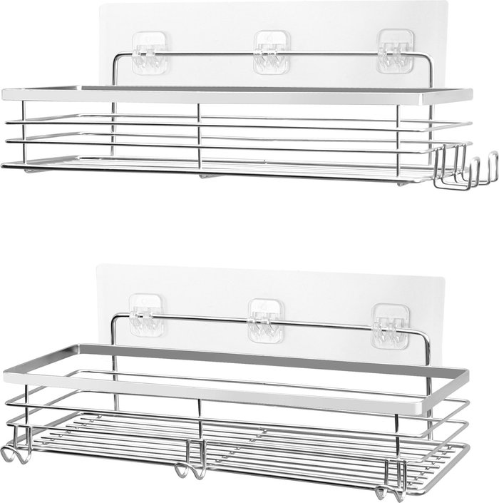 The Range | House of Home House of Home Set Of 2 Stainless Steel Shower Caddy House of Home House of Home Set Of 2 Stainless Steel Shower Caddy