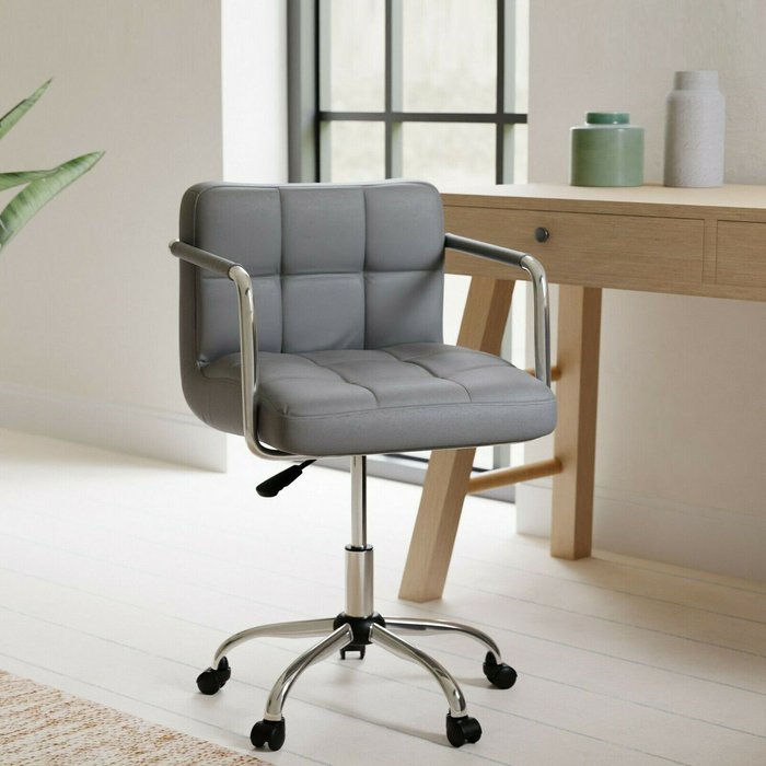 The Range | Neo Neo Cushioned Computer Office Desk Chair - Dark Grey Neo Neo Cushioned Computer Office Desk Chair - Dark Grey