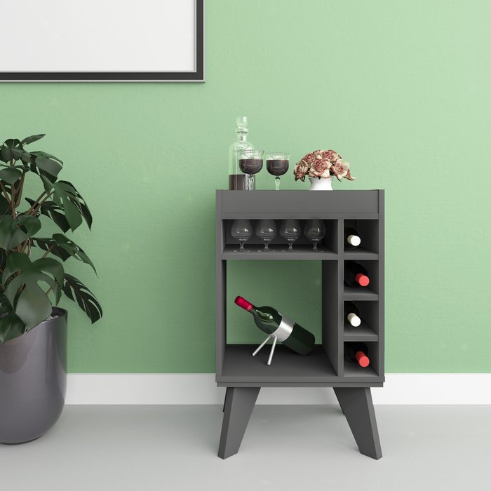 The Range | NAPLES Naples Mini Bar Side Table - Grey NAPLES Naples Mini Bar Side Table - Grey