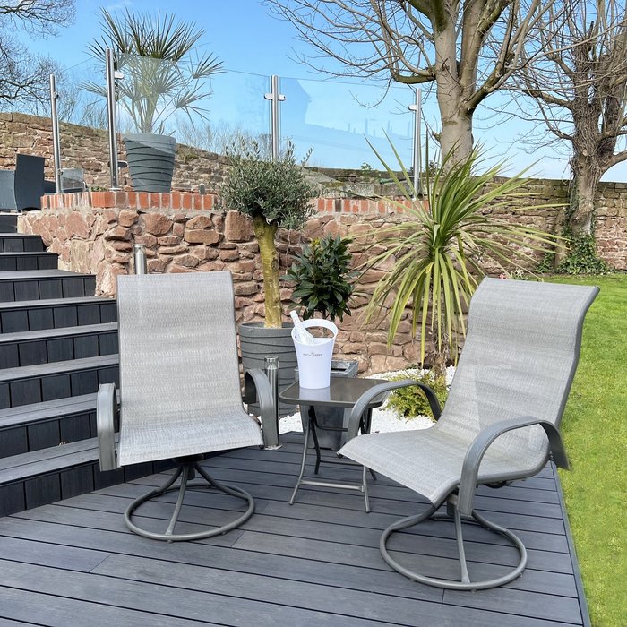 The Range | Teamson Home Teamson Home Peaktop Patio Furniture Set Garden Table & 2 Chairs Grey Bistro Set PT-OF0003 Teamson Home Teamson Home Peaktop Patio Furniture Set Garden Table & 2 Chairs Grey Bistro Set PT-OF0003