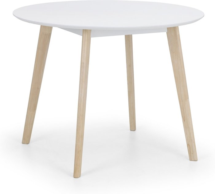 The Range | Julian Bowen Casa Round Dining Table - White & Limed Oak Julian Bowen Casa Round Dining Table - White & Limed Oak