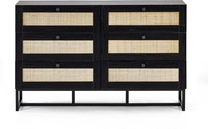 The Range | Julian Bowen Julian Bowen Padstow 6 Drawer Chest Black Julian Bowen Julian Bowen Padstow 6 Drawer Chest Black