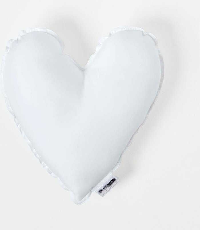 The Range | Homescapes Super Microfibre Heart Cushion Pad Insert - White / 40cm Homescapes Super Microfibre Heart Cushion Pad Insert - White / 40cm