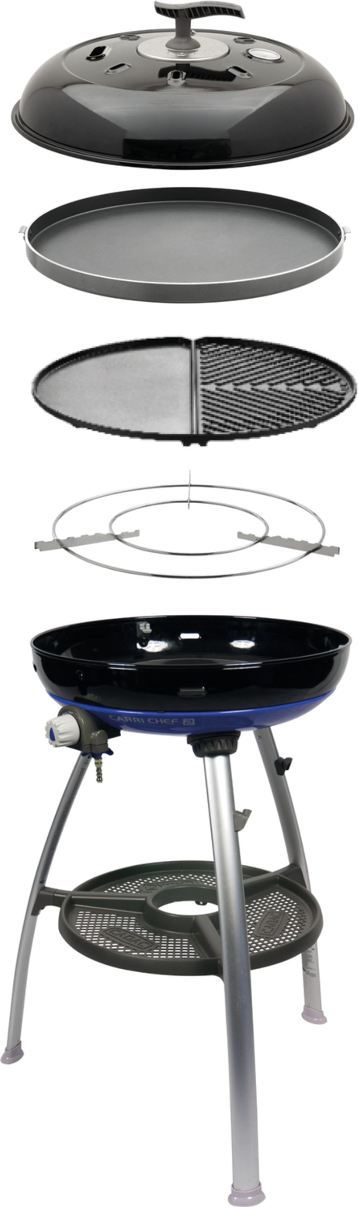 The Range | Cadac Cadac Carri Chef 2 Gas BBQ 2 Plancha/Chef Pan Combo Cadac Cadac Carri Chef 2 Gas BBQ 2 Plancha/Chef Pan Combo
