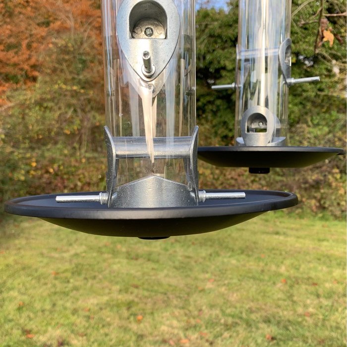 The Range | Selections Bird Feeder Seed Catcher Tray - Black Selections Bird Feeder Seed Catcher Tray - Black