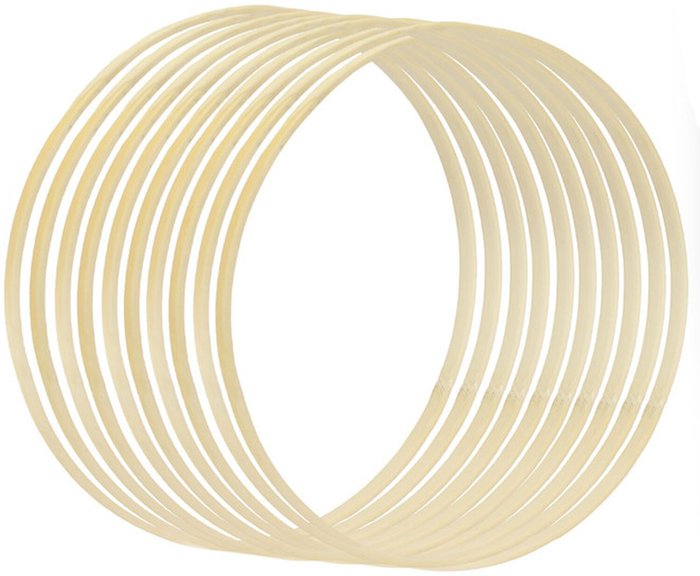 The Range | Pukkr Set of 10 Craft and Embroidery Rings - Bamboo Pukkr Set of 10 Craft and Embroidery Rings - Bamboo
