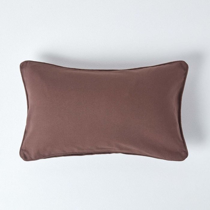 The Range | Homescapes Homescapes Cotton Plain Cushion Cover - Chocolate Homescapes Homescapes Cotton Plain Cushion Cover - Chocolate