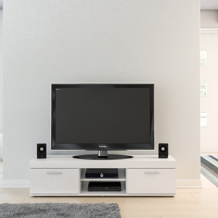 The Range | Birlea Edgeware TV Unit White Birlea Edgeware TV Unit White