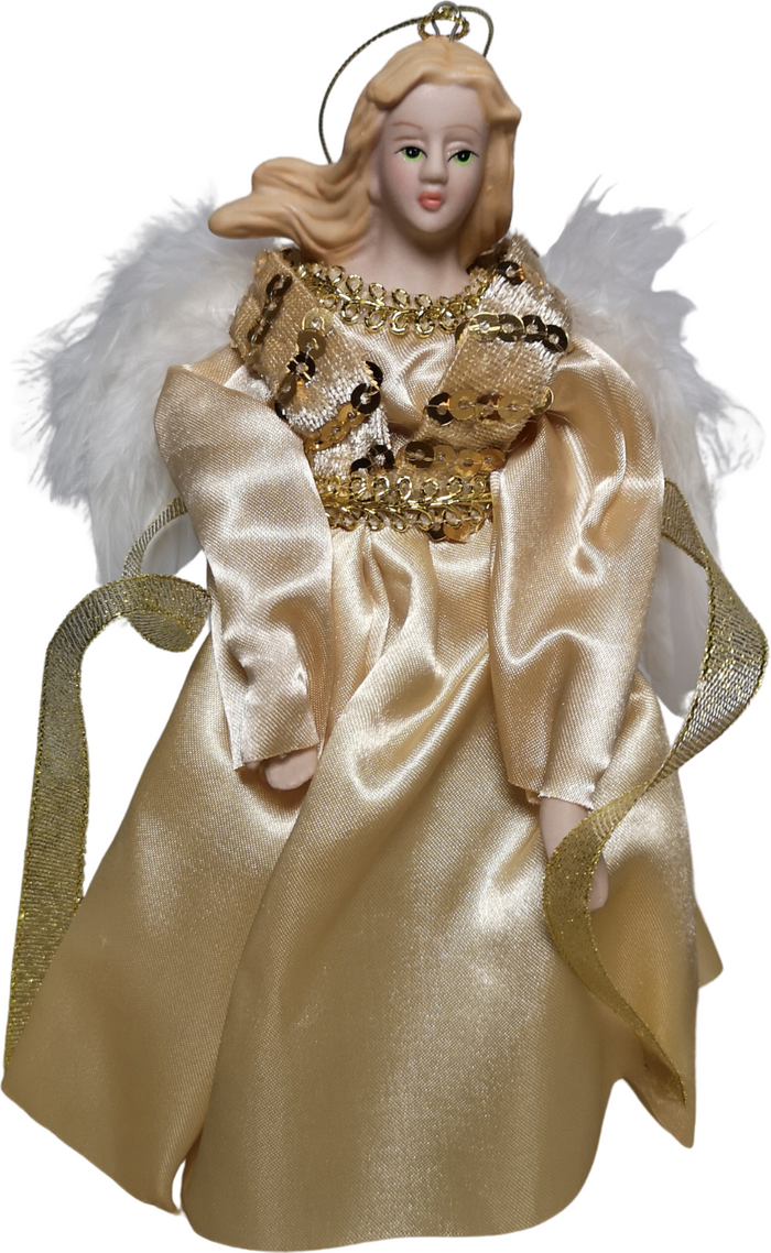 The Range | Samuel Alexander Tree Topper Angel Christmas Decoration - Gold Samuel Alexander Tree Topper Angel Christmas Decoration - Gold