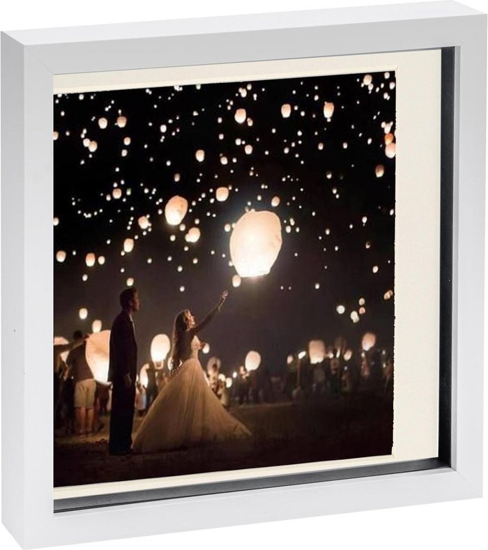 The Range | Nicola Spring 3D Box Photo Frame - 10 x 10 Nicola Spring 3D Box Photo Frame - 10 x 10