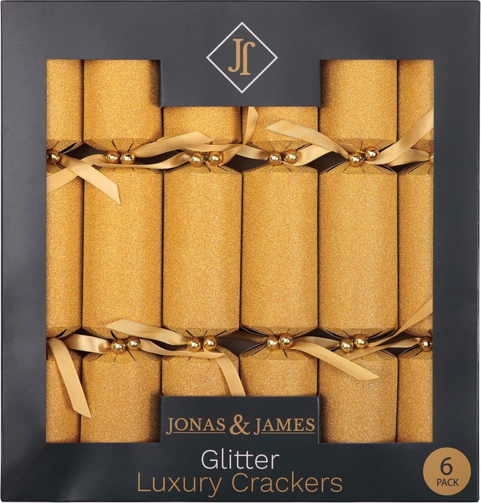 The Range | Jonas & James Pack Of 6 Glitter Cracker Jonas & James Pack Of 6 Glitter Cracker