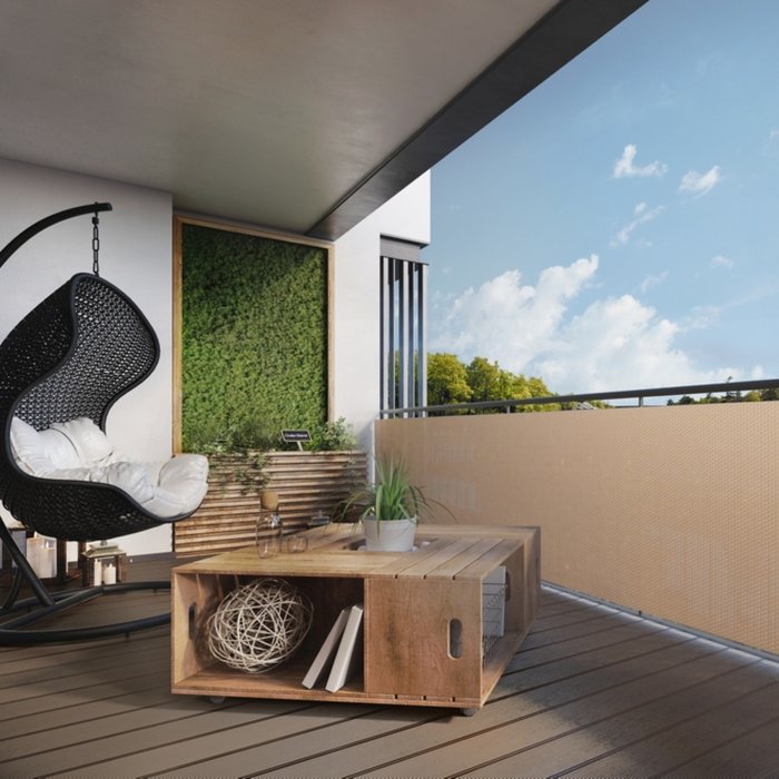 The Range | RattanArt Artificial 1m Poly Rattan Weave Privacy Screen - Yellow RattanArt Artificial 1m Poly Rattan Weave Privacy Screen - Yellow