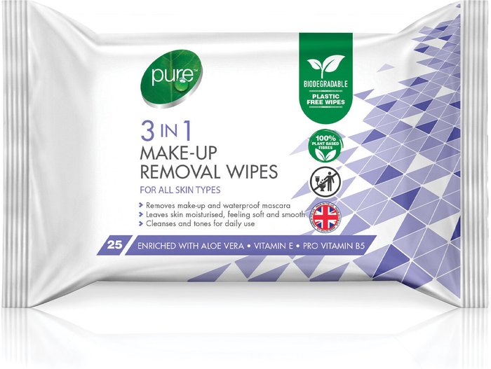The Range | Pure Pure 3-in-1 Make-Up Removal Wipes Pure Pure 3-in-1 Make-Up Removal Wipes
