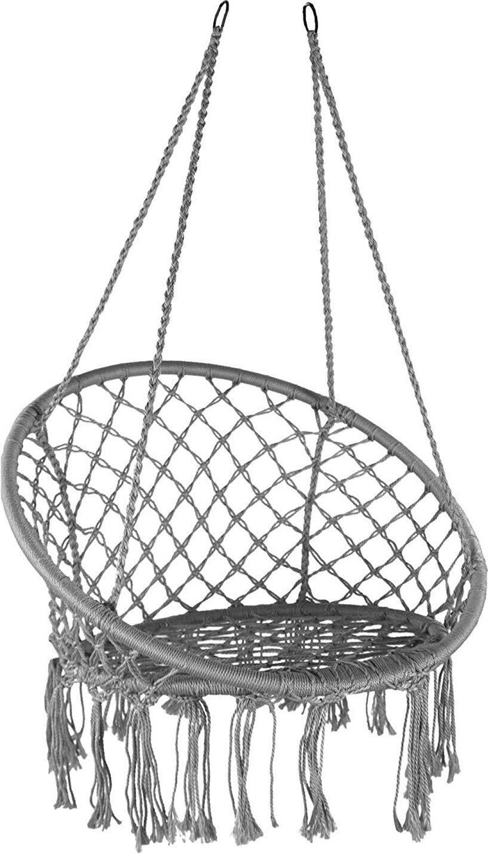 The Range | Gr8 Garden Hanging Hammock Swing Chair Macrame Seat - Black Gr8 Garden Hanging Hammock Swing Chair Macrame Seat - Black
