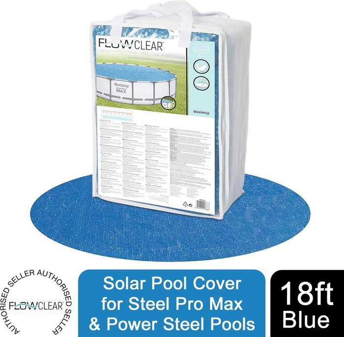 The Range | Bestway Bestway Flowclear Pro Pool Cover - Rectangular, Round or Oval - Blue Bestway Bestway Flowclear Pro Pool Cover - Rectangular, Round or Oval - Blue