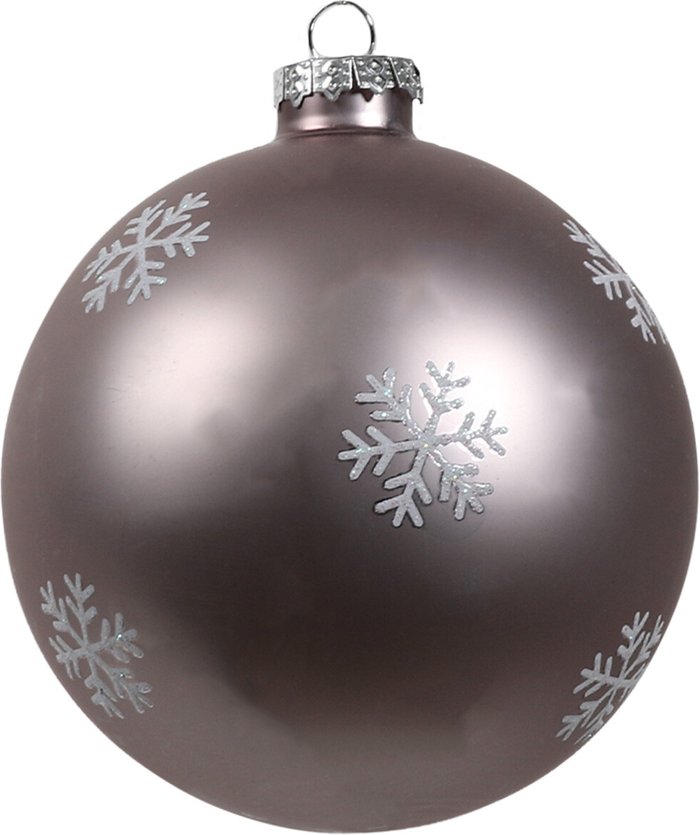 The Range | Opulent Charm Mauve Snowflake Bauble - Mauve Opulent Charm Mauve Snowflake Bauble - Mauve