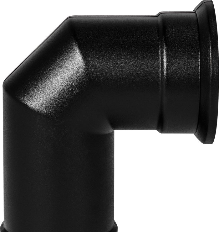 The Range | Adam Adam Angled Stove Pipe in Black - Black Adam Adam Angled Stove Pipe in Black - Black