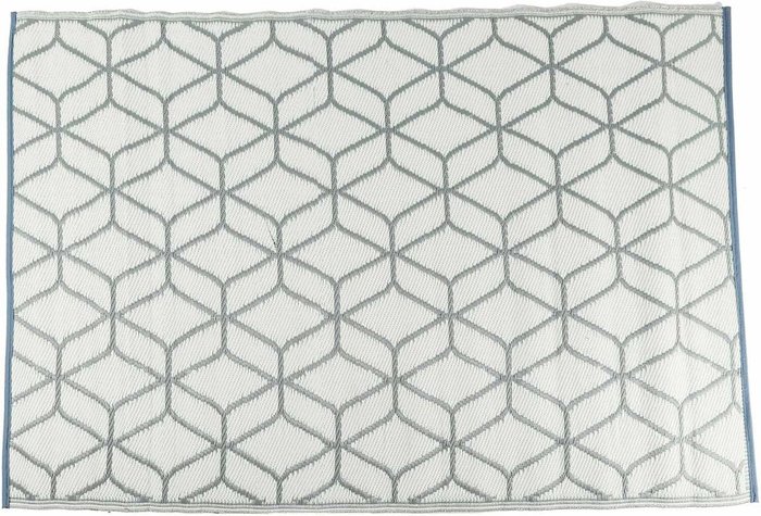The Range | Homescapes Homescapes Grey and White Geometric Pattern Reversible Outdoor Rug - Grey Homescapes Homescapes Grey and White Geometric Pattern Reversible Outdoor Rug - Grey