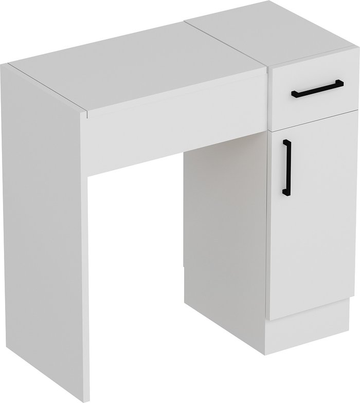 The Range | Destina Home Agnes Makeup Vanity Table with Mirror - White / Metal PVC Particle Board Plastic Destina Home Agnes Makeup Vanity Table with Mirror - White / Metal PVC Particle Board Plastic