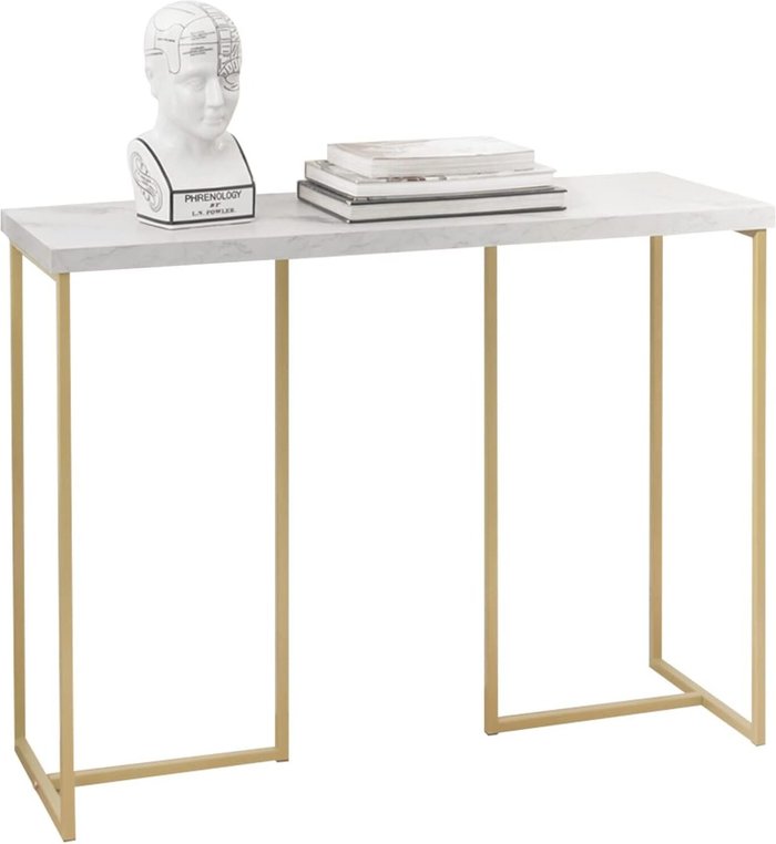 The Range | SoBuy Marble effect Console Table - White SoBuy Marble effect Console Table - White