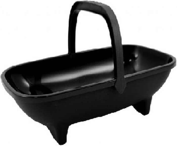 The Range | Thumbs Up Black Garden Trug Planter 53cm Plastic Basket Plant Pot With Handle - Ebony Thumbs Up Black Garden Trug Planter 53cm Plastic Basket Plant Pot With Handle - Ebony