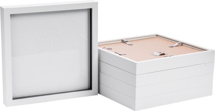 The Range | Nicola Spring 3D Box Photo Frames - 20 x 20 Nicola Spring 3D Box Photo Frames - 20 x 20