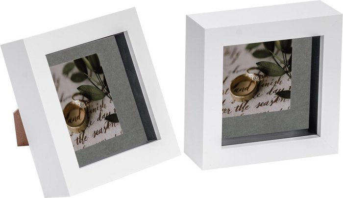 The Range | Nicola Spring 3D Box Photo Frame - 4x4 Nicola Spring 3D Box Photo Frame - 4x4