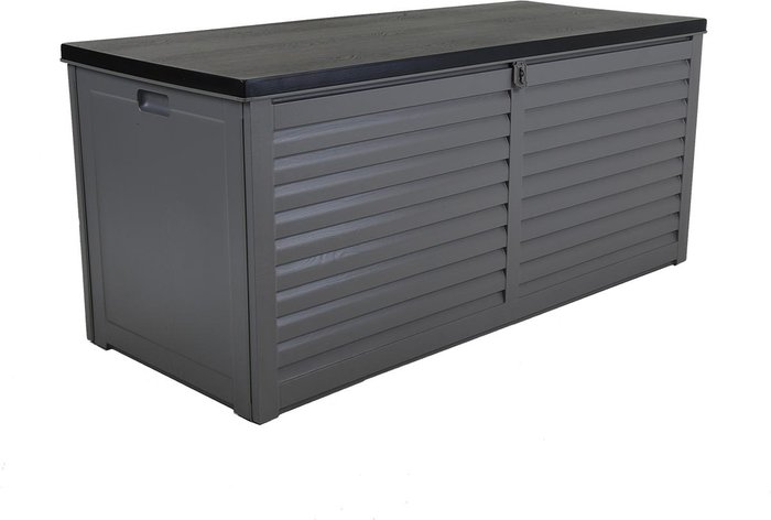 The Range | Charles Bentley Charles Bentley 490L Large Outdoor Plastic Storage Box - Grey & Black Charles Bentley Charles Bentley 490L Large Outdoor Plastic Storage Box - Grey & Black