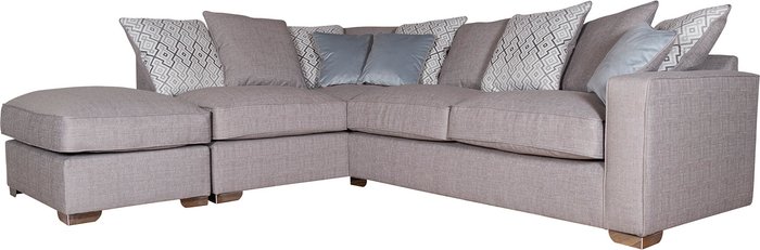 The Range | New York Scatterback Corner Sofa Unit - Barley Silver / Left-hand / Carnaby Slate New York Scatterback Corner Sofa Unit - Barley Silver / Left-hand / Carnaby Slate