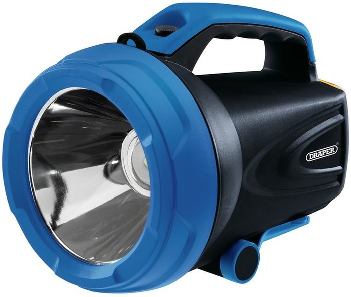 The Range | Draper Draper 20w CREE LED Rechargeable Spotlight Torch Blue Draper Draper 20w CREE LED Rechargeable Spotlight Torch Blue