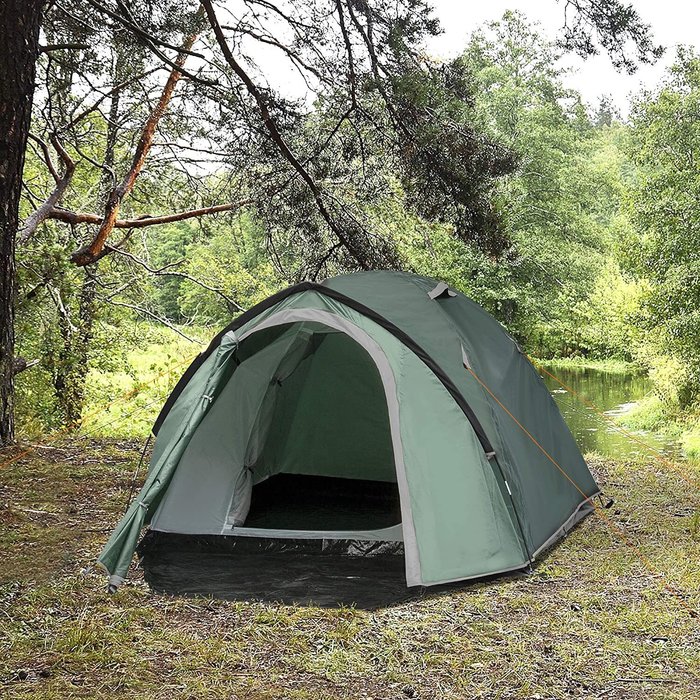 The Range | Outsunny Weatherproof 2 Room Tent - Green Outsunny Weatherproof 2 Room Tent - Green