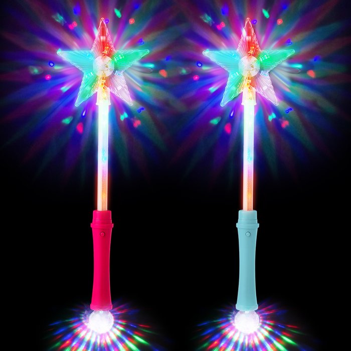 The Range | Ultra Star LED Wand Magic Toy - 1 Blue 1 Pink / 2 Ultra Star LED Wand Magic Toy - 1 Blue 1 Pink / 2
